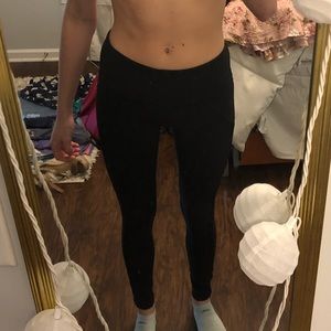 Lululemon Leggings with ribbon on sides